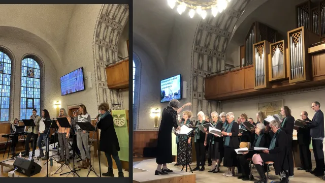 Kichor und Band Kirche Degersheim (Foto: Kurt Witzig) Kichor und Band Kirche Degersheim (Foto: Kurt Witzig)