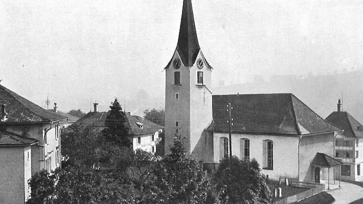 Die parit&auml;tische Kirche von Degersheim 1818 &ndash; 1907 (Foto: Rolf Meier)